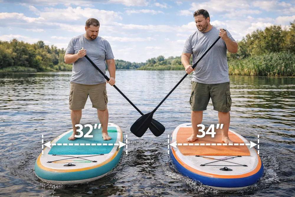 32″ или 34″: когда нужен более широкий сапборд 32″ или 34″: когда нужен более широкий сапборд