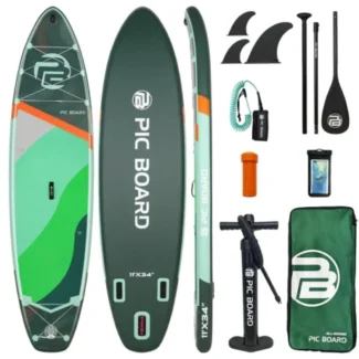 Сапборд Pic Board Water Green Wave Flow 11'
